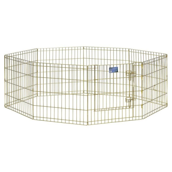 MidWest вольер 8 панелей 61х61см с дверью позолоченный цинк