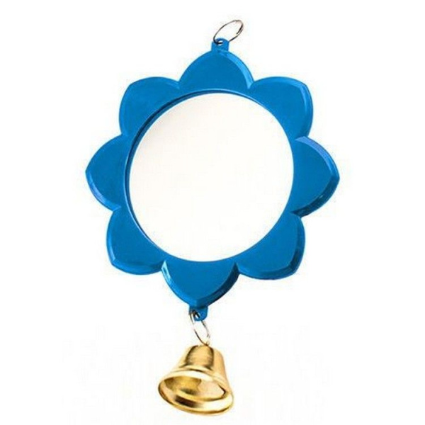 Зеркало д/птиц ZooM "Солнышко" с колокольчиком d70мм (блистер)