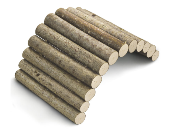 Мостик для грызунов бревенчатый большой, 120*240*15мм