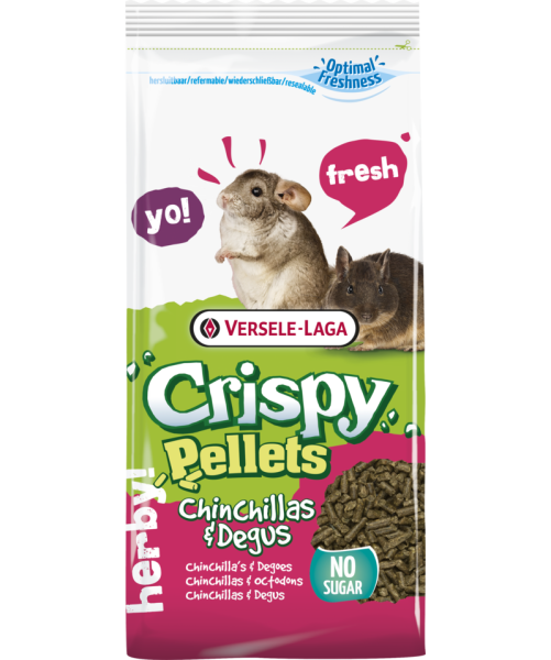 VERSELE-LAGA корм для шиншилл и дегу Crispy Pellets Chinchillas & Degus гранулированный 1 кг