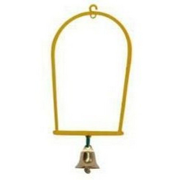 Качели д/птиц Дарэлл с металлическим колокольчиком, ш.7,0-8,5см, д.13,5см, общ.д. 18см