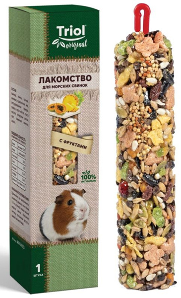 Лакомство  Triol Original для морских свинок с фруктами 110 г