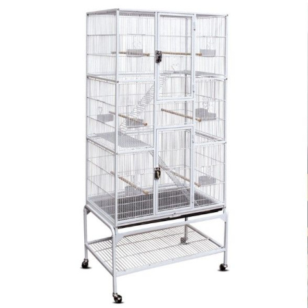 Triol клетка  для птиц белая 5005W 810*470*1760 мм